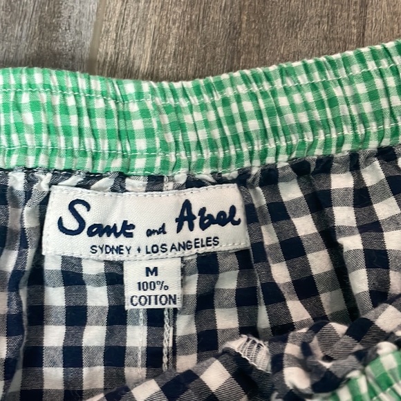Sant and Abel Gingham Pajama Shorts - Picture 4 of 6